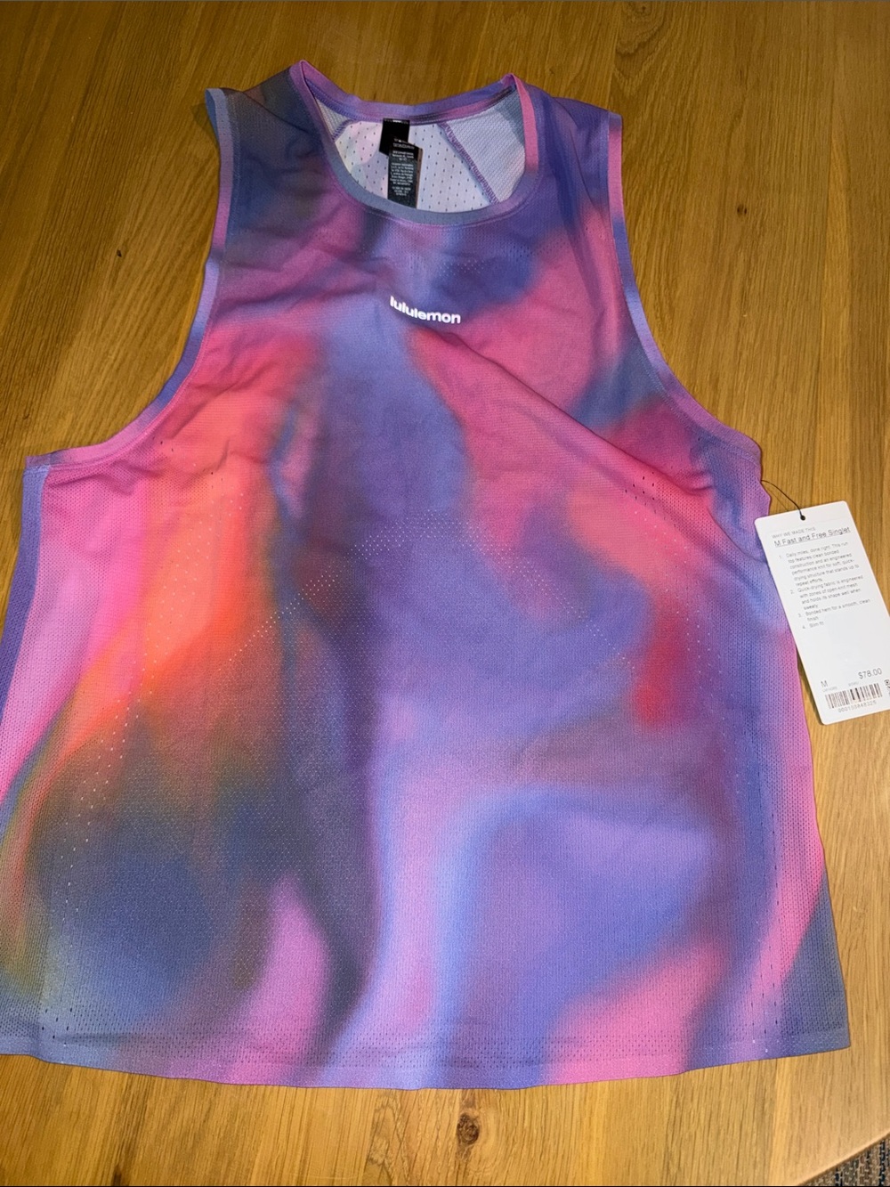 Lululemon Men’s fast and free singlet size M
